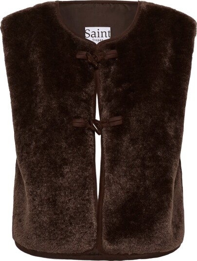 Saint Tropez Ustinasz Vest CHOCOLATE BROWN XS