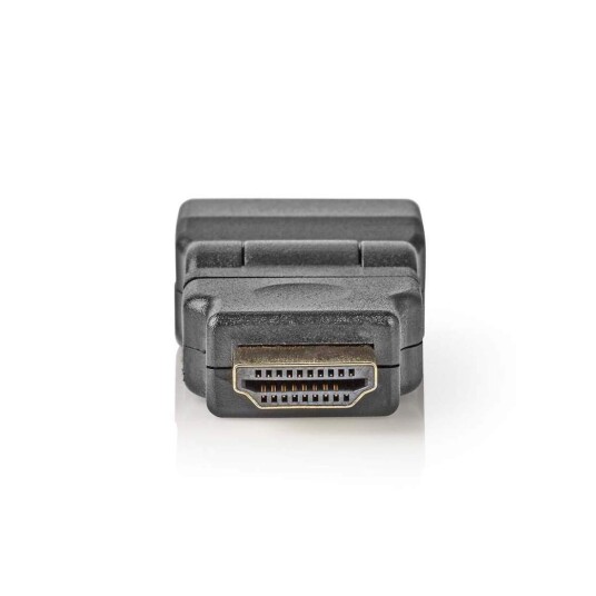 Nedis HDMI Adapter HDMI  kontakt Hun Gull Belagt Vribar ABS Sort 1 Stk. Konvolutt