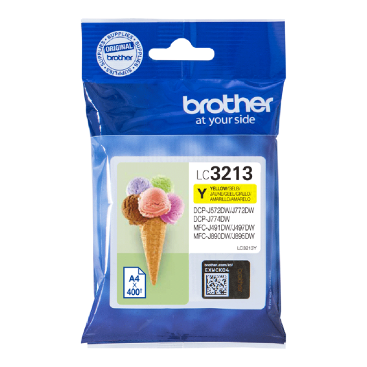 Brother LC3213Y blekkpatron - LC3213Y Original - Gul 8 ml