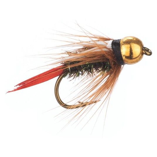 Arcticflies Vektet Nymphe Prince Nymph Gold Bead Brass Beadhead
