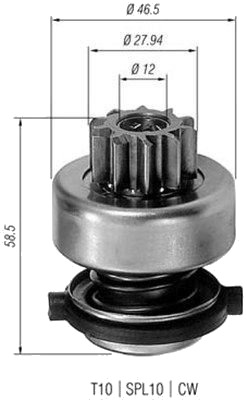 MAGNETI MARELLI 940113020191 Lite tannhjul, starter