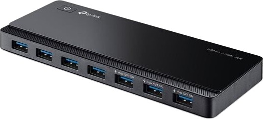 TP-Link UH700 USB-hub - USB 3.0 - 7 porter - Svart TP-Link UH700 USB-hub - USB 3.0 - 7 porter - Svart