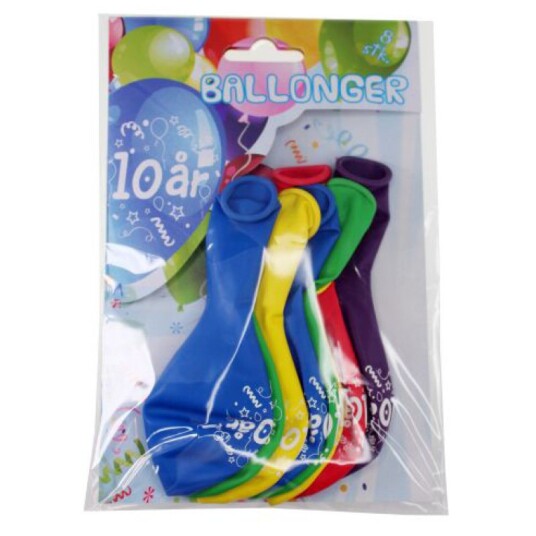 Tinka Ballonger 8-pakning - 10 år