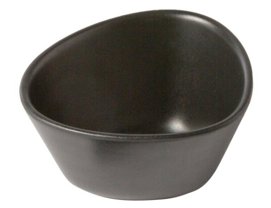 Lind DNA Curve Stoneware skål S 10x11 cm Black
