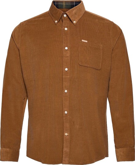 Barbour Barbour Ramsey Tailored Cord Shirt Brown XXXL