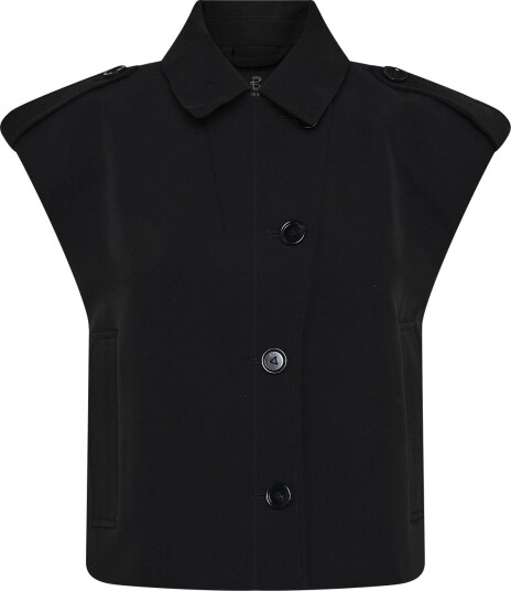 Bruuns Bazaar Rubysusbblita Waistcoat - BLACK - 40 Bruuns Bazaar Rubysusbblita Waistcoat - BLACK - 40