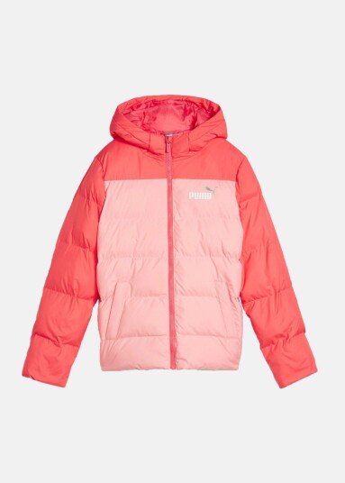 Puma Colourblock Polyball Hooded Ja Peach Smoothie 152 Vinterjakker