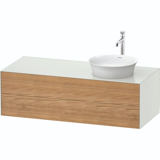 Duravit White Tulip Servantskap 2 skuf. 130x55x40,8 cm Eik/Hvit Matt