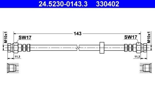 Bremseslange ATE 24.5230 0143.3
