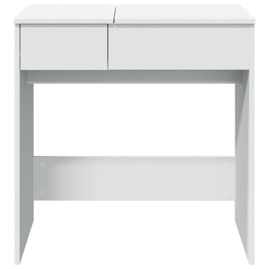 Sminkebord med speil hvit 73x46,5x120 cm
