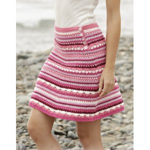 Berry Ripple by DROPS Design - Skjørt Hekleoppskrift str . S - XXXL - Small