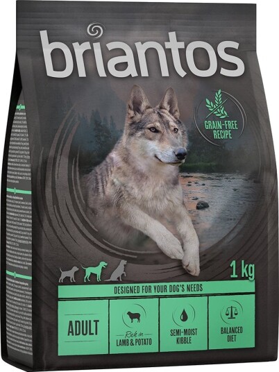 Briantos Adult Lam Og Potet Kornfri 1 kg