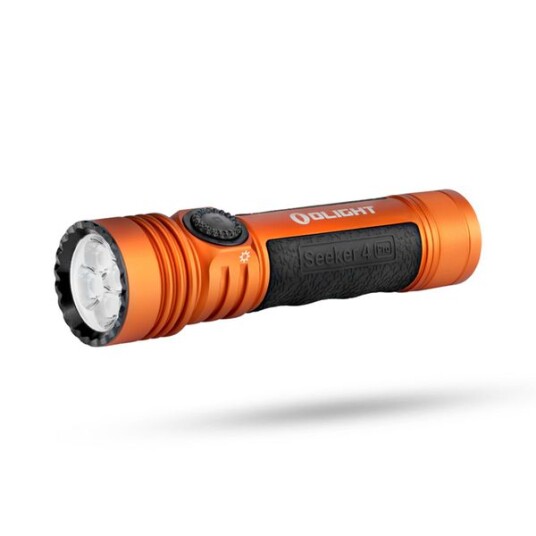 Lommelykt OLIGHT Seeker 4 Pro   4600 lm / 133 mm / Oppladbar Oransje