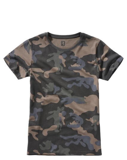 Brandit kortärmad t-shirt för kvinnor Svart, Brun