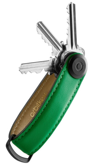 Orbitkey Leather Key Organiser -Avainlenkki, Vihreä