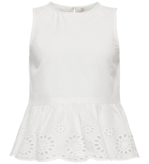 Kids Only Kogbondi Life S/L Emb Top Wvn White 146