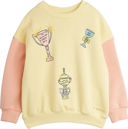 Mini Rodini Trophies Sp Sweatshirt YELLOW 116/122