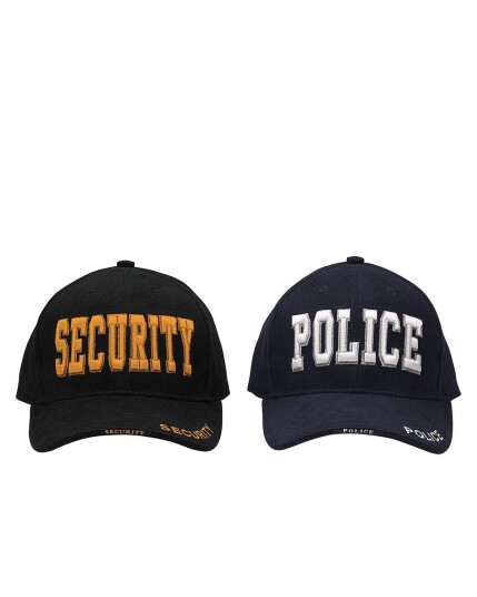 Rothco Deluxe Baseball Cap med sikkerhetsbroderi Svart