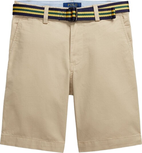 Ralph Lauren Kids Bedford Skinny Fit Flex Abrasion Short Beige 138 142