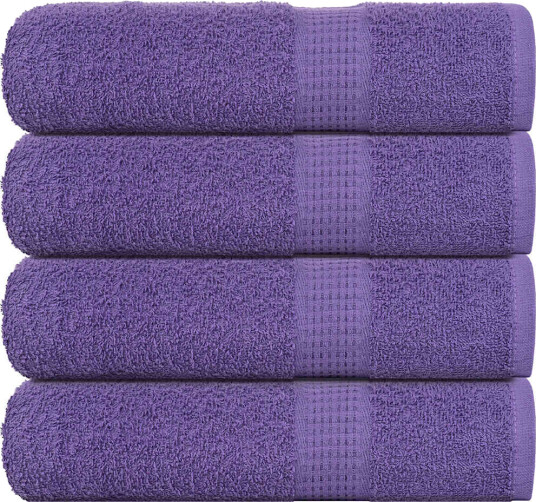 vidaXL Håndklær FROGN 4 stk lilla 50x100 cm 360 gsm vidaXL Håndklær FROGN 4 stk lilla 50x100 cm 360 gsm