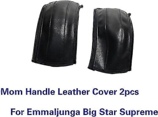 Håndtakstrekk I PU-Skinn Til Emmaljunga Big Star Supreme / Superviking 26 × 10,5 cm 2 stk Svart Håndtakstrekk I PU-Skinn Til Emmaljunga Big Star Supreme / Superviking 26 × 10,5 cm 2 stk Svart