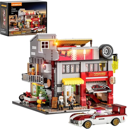 Lumibricks Street Mod Garasje Byggesett 16+ År 1935 Deler