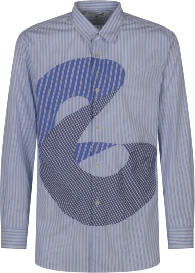 Comme des Garçons Herre Skjorter Blå M,