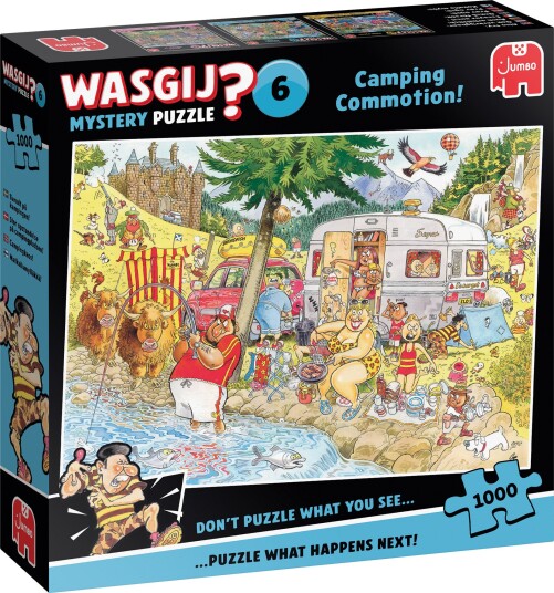 Wasgij Mystery 6 Puslespill Camping Commotion! 1000 Brikker Wasgij Mystery 6 Puslespill Camping Commotion! 1000 Brikker
