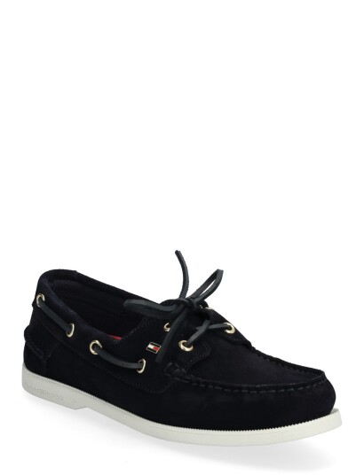 Tommy Hilfiger Hilfiger Suede Boat Shoe   Navy   41
