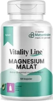 Vitality Line Magnesium Malat 120 kapsler