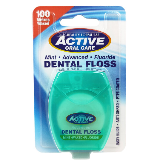 Tanntråd PTFE Vokset Active Oral Care Fluor 100 mtr. Tanntråd PTFE Vokset Active Oral Care Fluor 100 mtr.