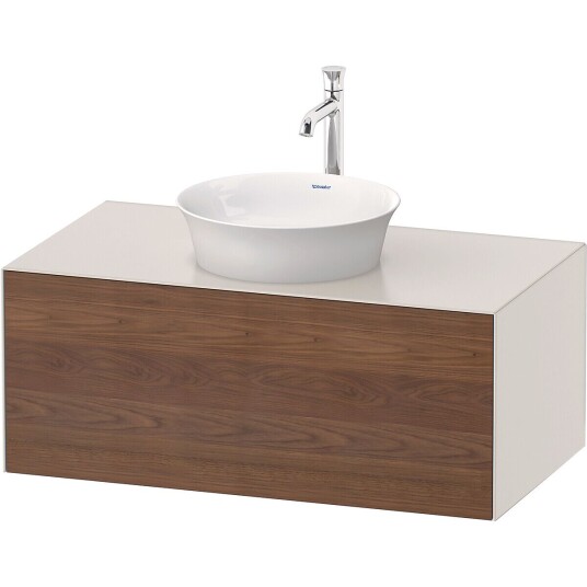 Duravit White Tulip Servantskap 1 skuff 100x55x40,8 cm Valnøtt/Nordisk Hvit