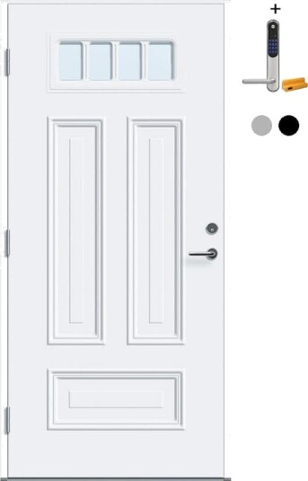 Ytterdør Tundøren Tun 445 med Yale Doorman Classic Home