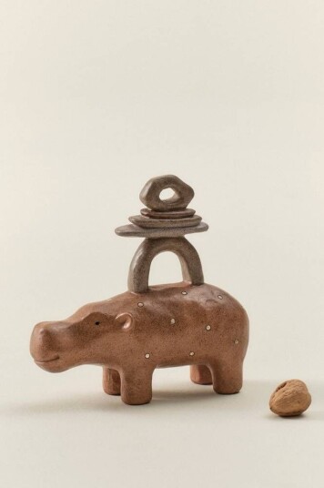 Stack dekorasjonsfigur Brun