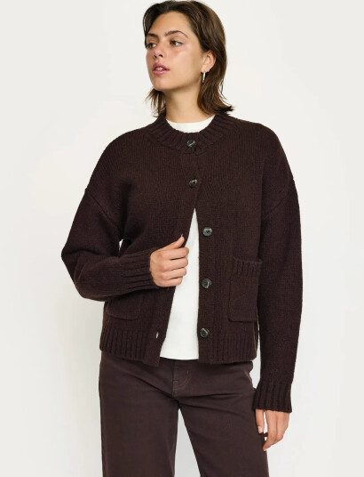 Soft Rebels Srtimo Cardigan Knit - Rws - Brown - XXL