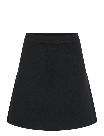 Vila Visway Short A-Line Knit Skirt - Black - XXL