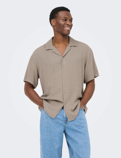 ONLY & SONS Onslatham Reg Resort Struc 0257 Noos Beige XL