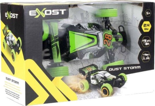 Exost Dust Storm RC-buggy 1:18 2,4 GHz Terrenghjul Svart/Grønn 5+ År