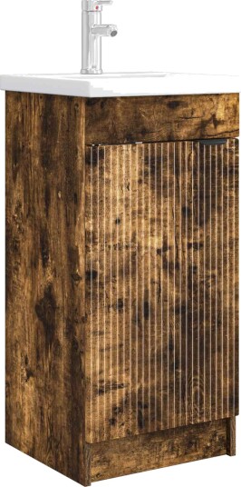  Badmøbel med vask Røkt Eik 42 x 40 x 84,5 cm Konstruert tre