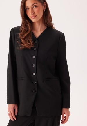 SELECTED FEMME Slfhedi Ls Relaxed Blazer Black Detail:Melange 36 SELECTED FEMME Slfhedi Ls Relaxed Blazer Black Detail:Melange 36