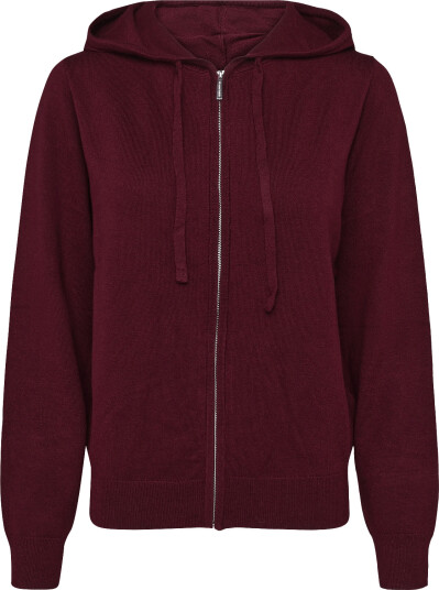 Lexington Clothing Knitted Hoodie Burgundy XS