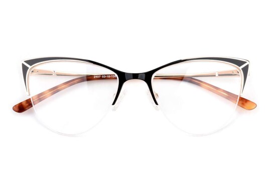 Briller Yukon fra eo Selection Svart Metall cateye Medium