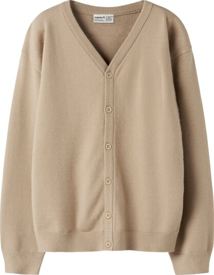 Name It Cardigan Strikk NkmKette Sesam Name It 7 8 år 122 128 Cardigan Brun