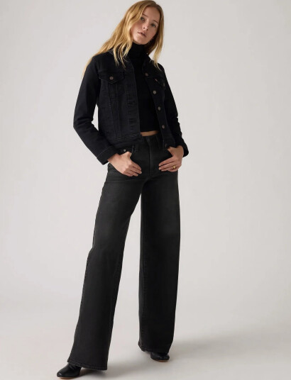 Levi"s® 728 Hr Wide Leg Rodeo Princess - Black - 25 x 32 Levi"s® 728 Hr Wide Leg Rodeo Princess - Black - 25 x 32