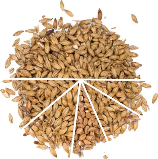 Ølbrygging As APA/IPA maltblanding 6kg knust malt klar til bruk