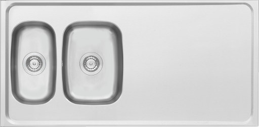 Contura Steel Classic kjøkkenbord rustfritt stål 1220x600x160 mm
