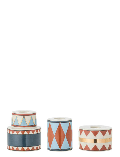 Bloomingville Bitja Candle Holder - Multi/patterned - Ø 7.5 CM
