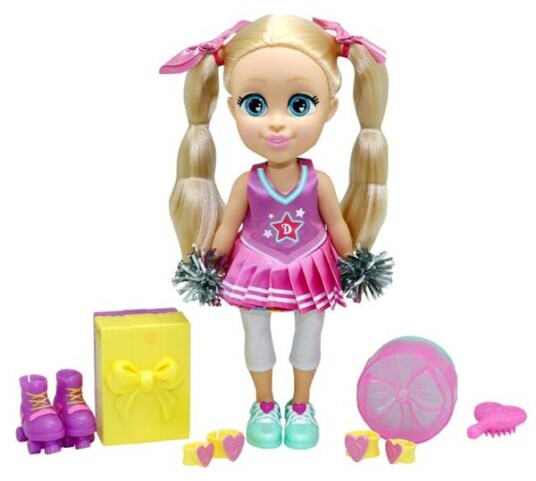 Amo Toys As Dukke Love Diana 33cm Mash-Up Cheerleader and Rollerscater