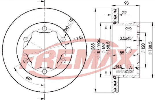 Bremseskive FREMAX BD-0185