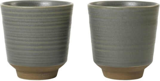 Broste Copenhagen Miko kopp 15 cl 2-pk Dark green